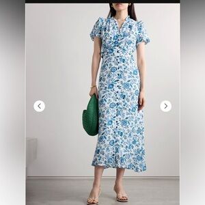 CEFINN
Liliana ruffled floral-print georgette midi dress